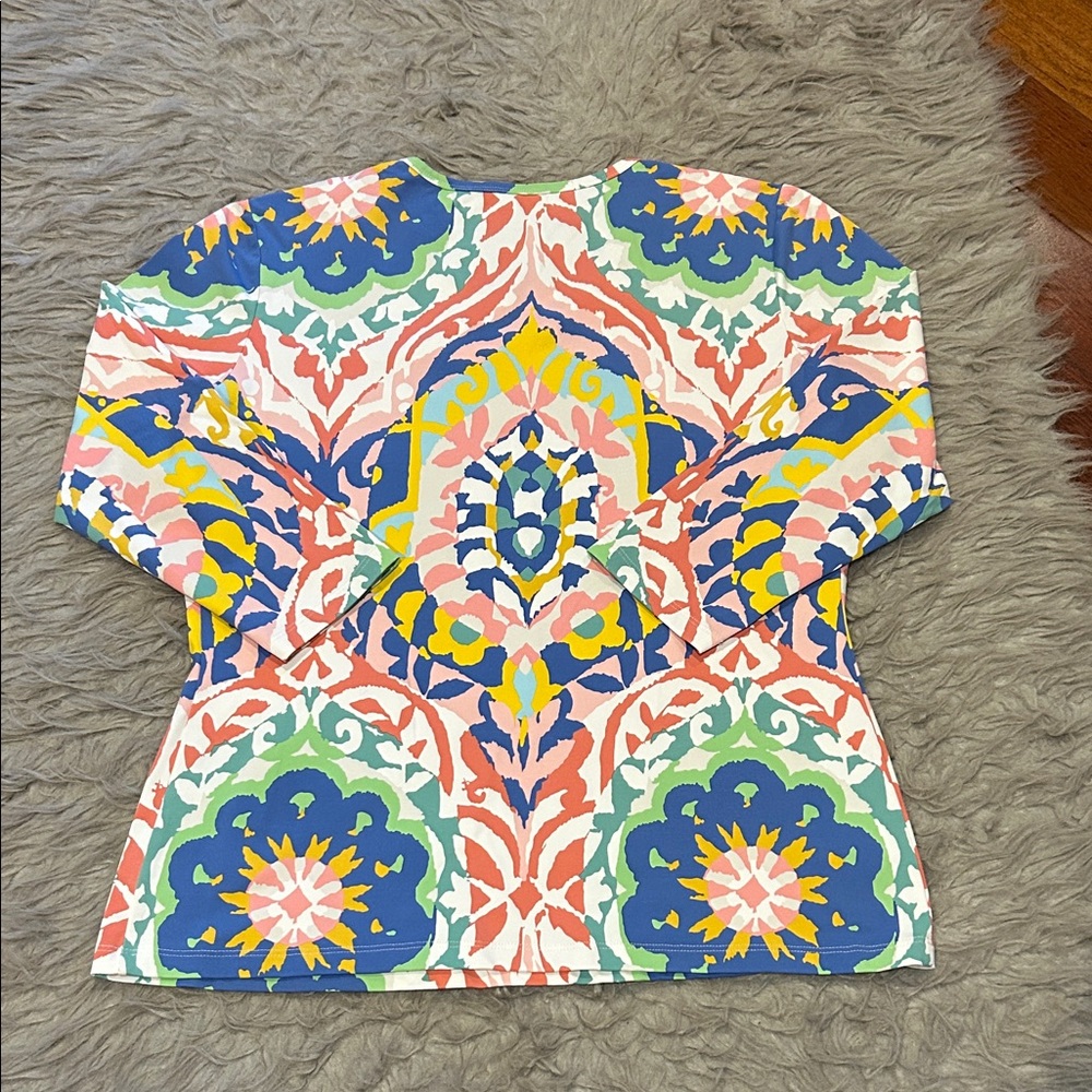 J. McLaughlin Multicolor Patterned Shirt - Picture 4 of 4